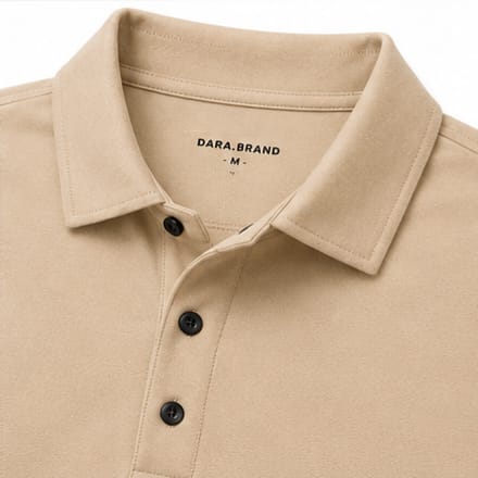 DARA Signature Polo- Sand Beige